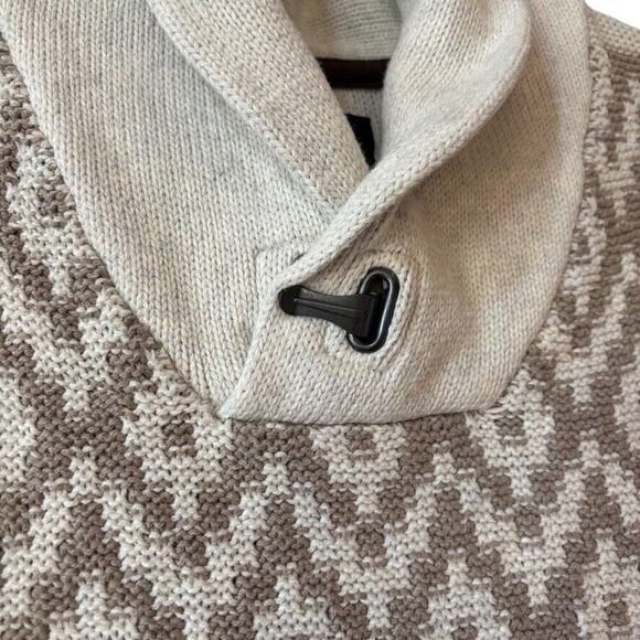 Outpost Makers Mens Pullover Sweater Shawl+Toggle Collar XL Fair Isle Gorpcore - Picture 3 of 14